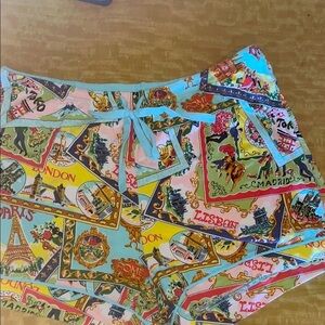 Nick & Nora Multicolor Graphic Print Sleepwear shorts size medium preowned